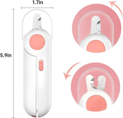 Pet nail clipper with LED