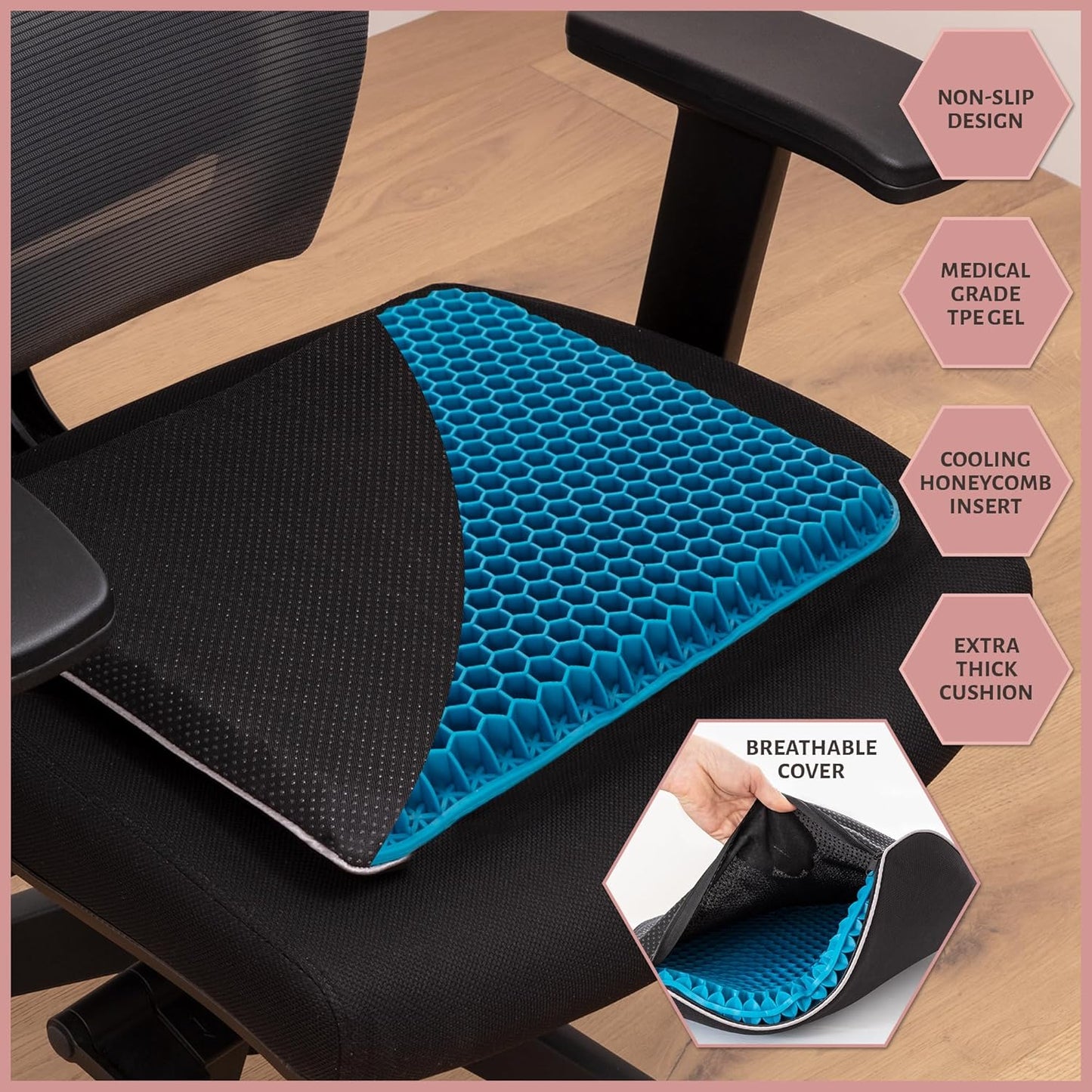 Gel Seat Cushion for Long Sitting