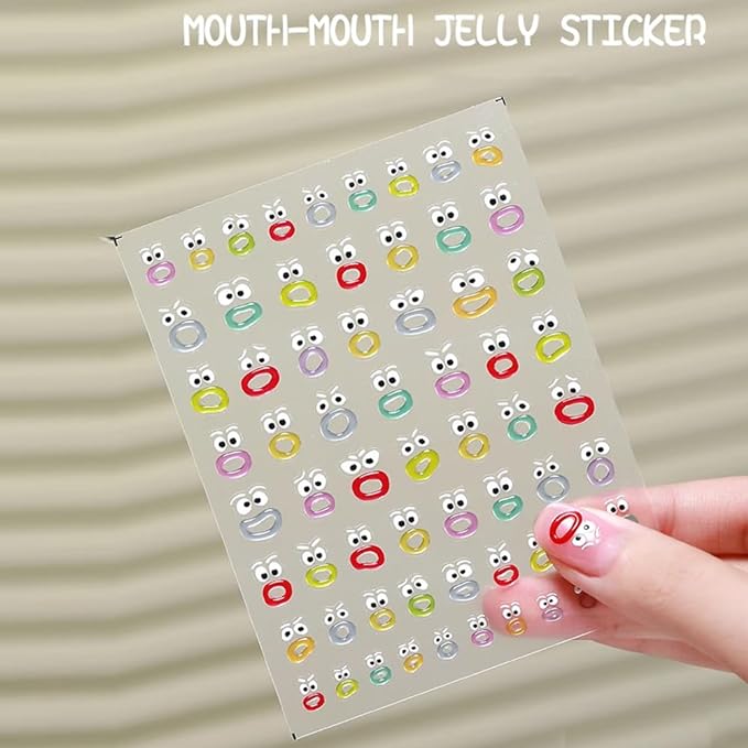 Cute Nail Stickers Nail Art for Girls (Pack of 5)