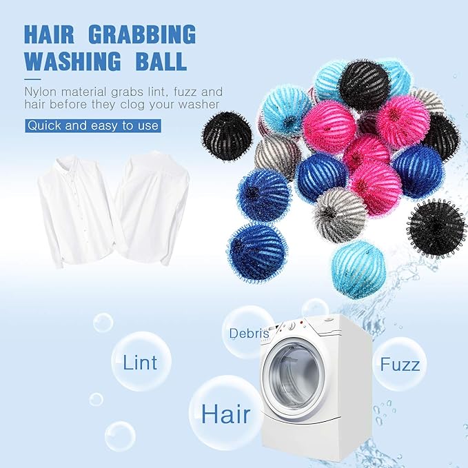 Pet Hair Remover Balls for Laundry (10 Pieces)