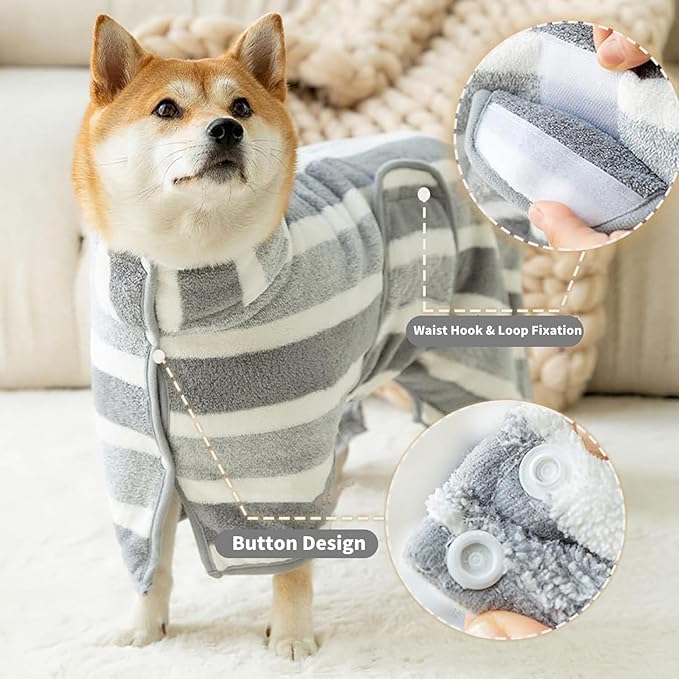 Dog bathrobe bath towel