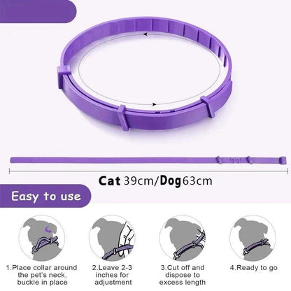 Pet calming collar for cats and dogs (Pack of 3)