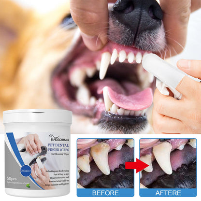 Pet Dental Finger Wipes