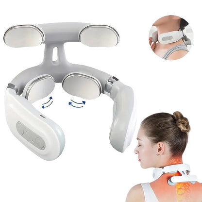 Electric cervical massager heating shoulder and neck massager