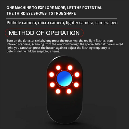 Hotel anti-sneak peek artifact infrared detector