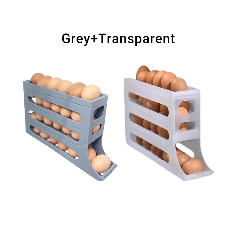 Multi-function 4-layer Tilted Design Slide Egg Storage Box