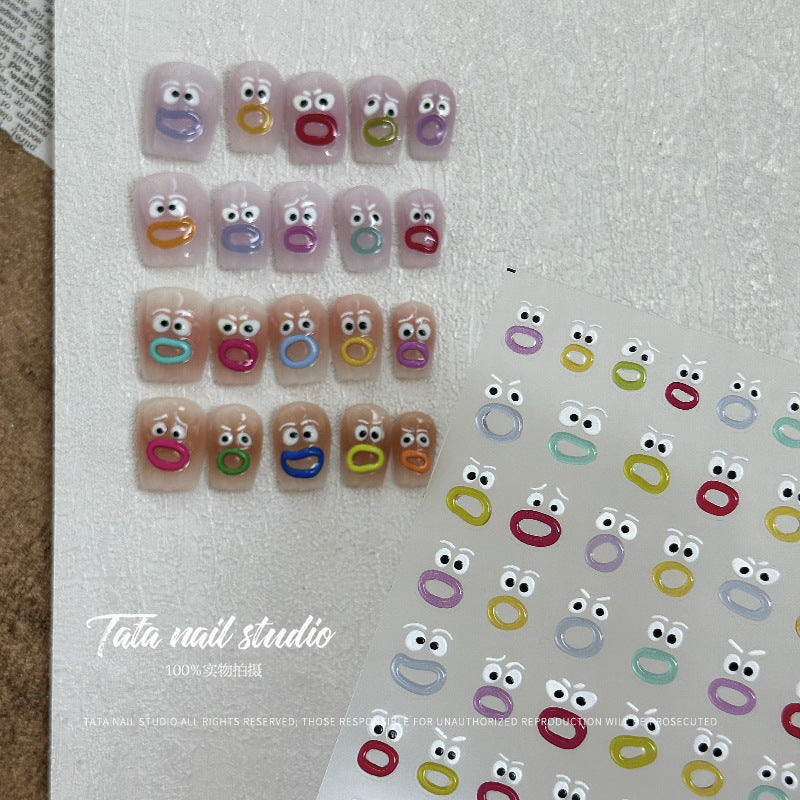 Cute Nail Stickers Nail Art for Girls (Pack of 5)