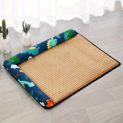 Dog Cooling Pillow Rattan Mat