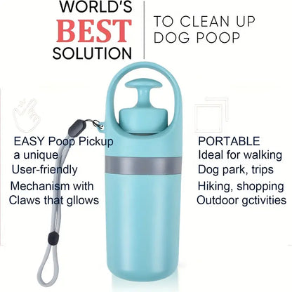 Dog poop picker with garbage bag