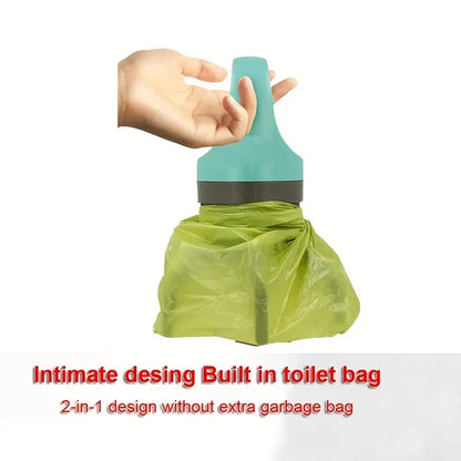 Dog poop picker with garbage bag