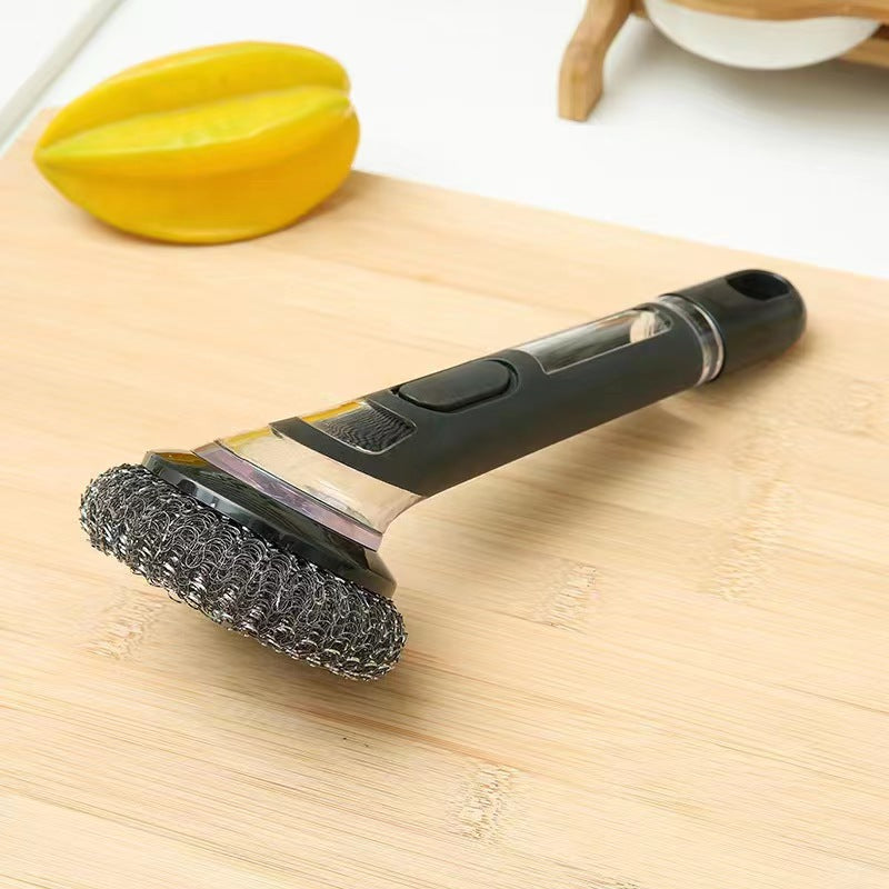 🪥Automatic liquid-adding multifunctional pot scrubbing brush